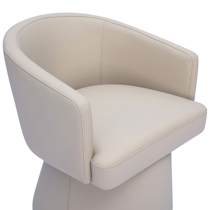 Kristen Seafoam Green Performance Vegan Leather Desk Chair image number 3