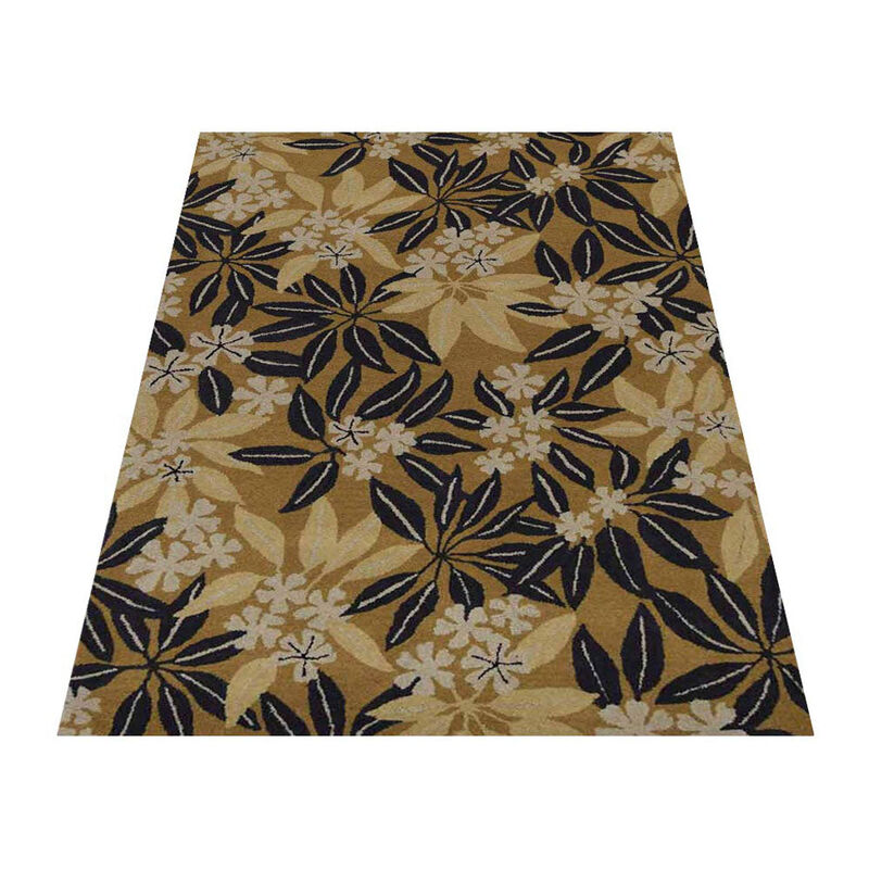 RUGSOTIC CARPETS HAND TUFTED WOOL ECO-FRIENDLY AREA RUGS  - Rectangle Shape, Size, Floral Modern Design, High Pile Thick Handmade Anti Skid Area Rugs for Living Room, Bed Room (K00651) image number 2