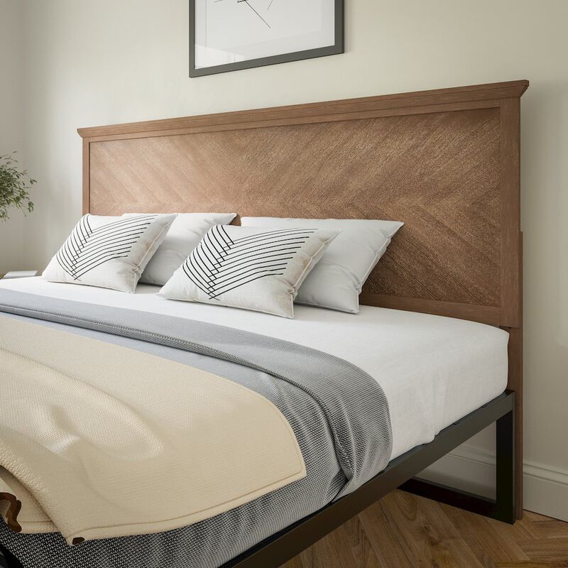 Flash Furniture Contemporary King Size Herringbone Pattern Headboard image number 5