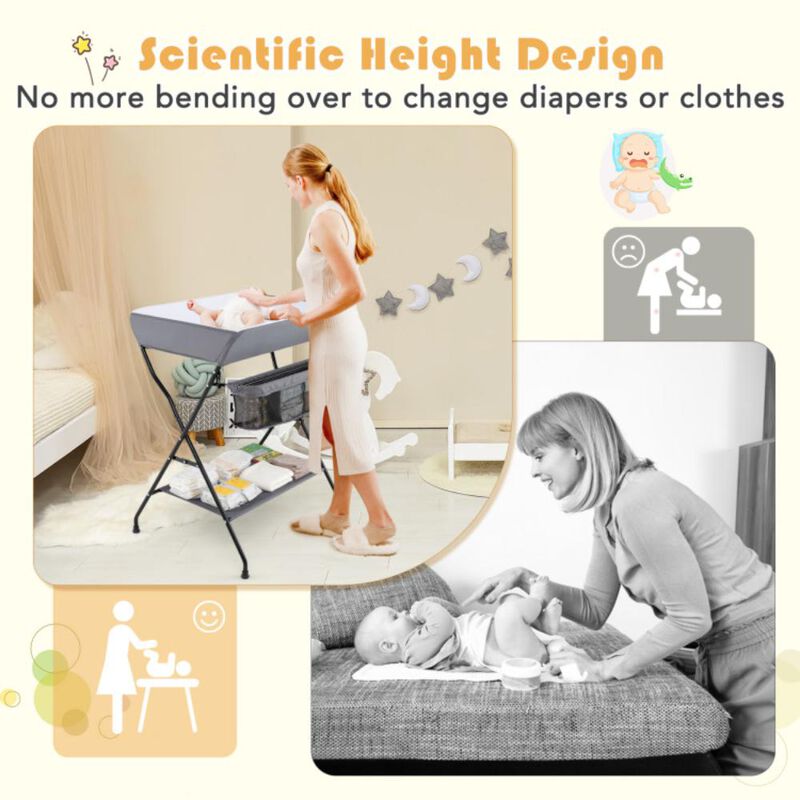 Hivvago Baby Storage Folding Diaper Changing Table