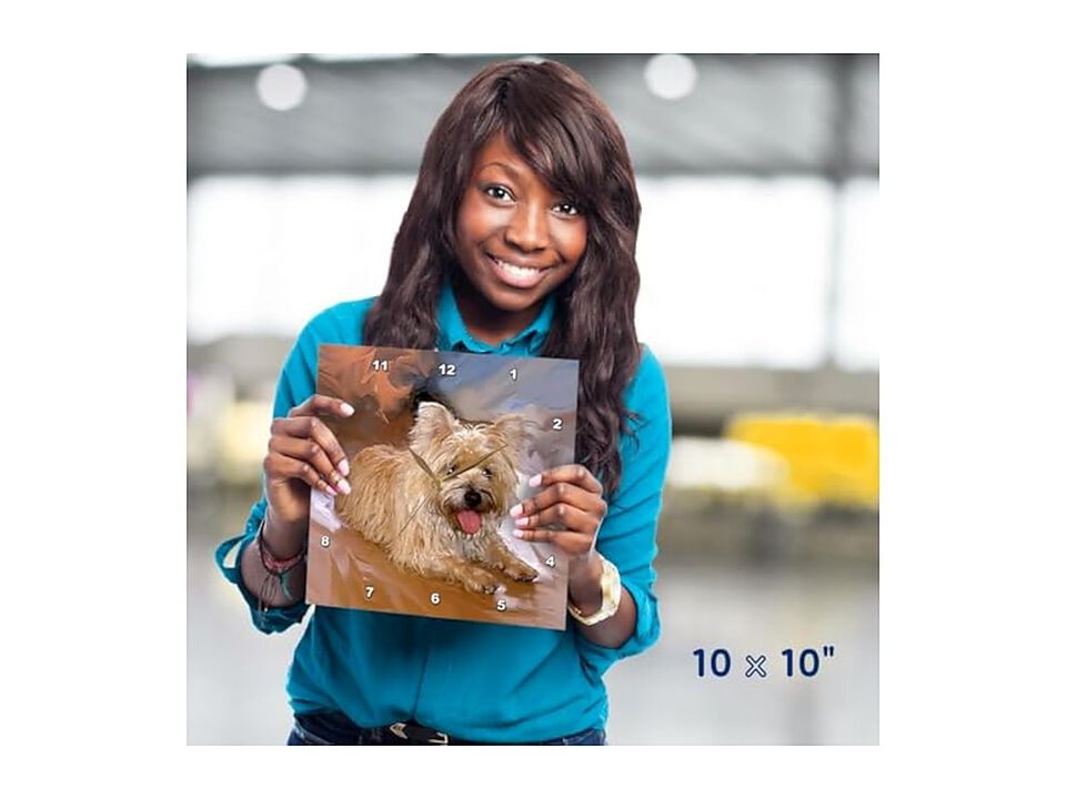 Cairn Terrier Wall Clock 10 Inch Home Decor