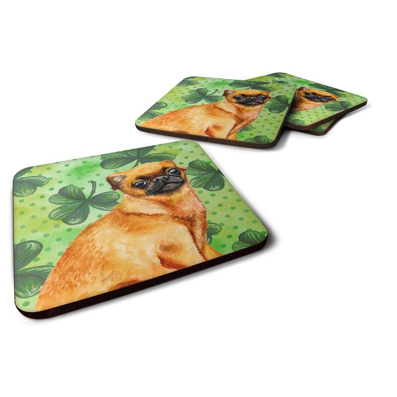 Caroline's Treasures Small Brabant Griffon St Patrick's Decorative coasters, Multicolor