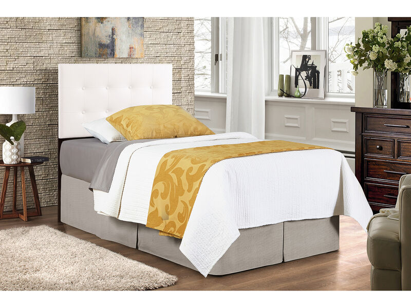 Super Nova Twin Upholstered Tufted Panel Headboard image number 1