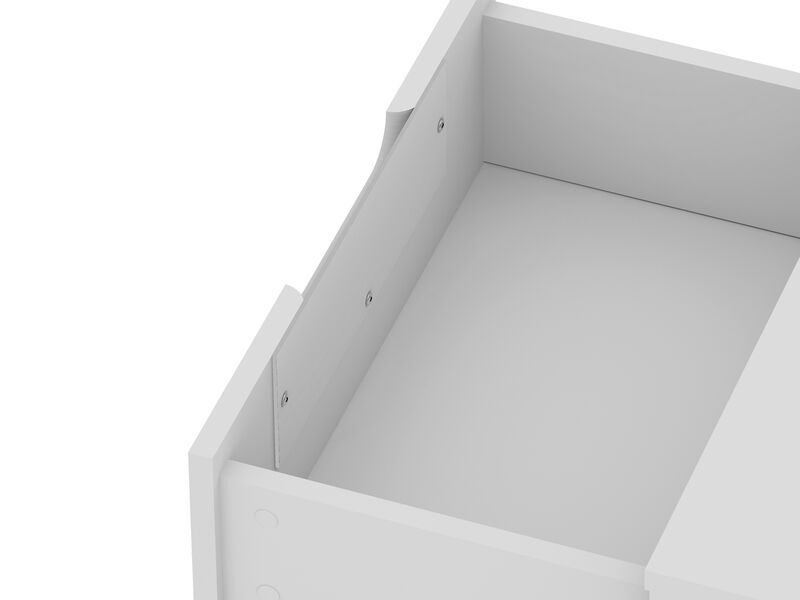 Rockefeller White 1-Drawer Nightstand image number 11