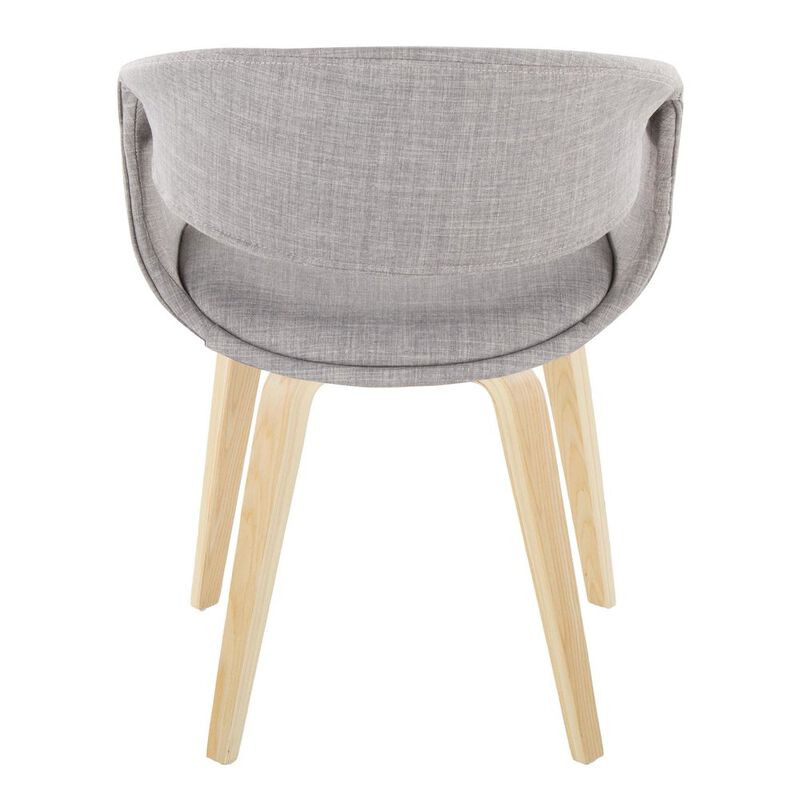 LumiSource Curvo Upholstered Chair - Set of 2