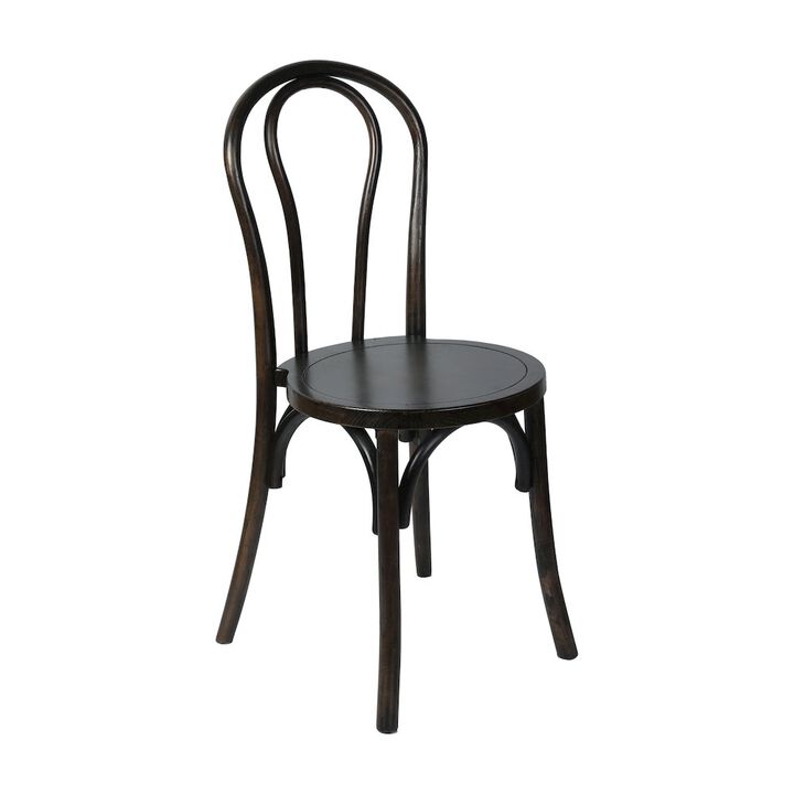 Flash Furniture Betsy Early American Thonet Style Solid Wood Stackable Dining Chair