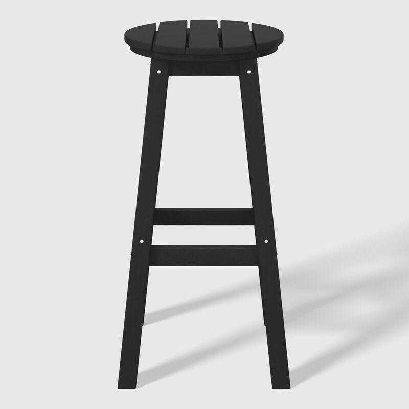 WestinTrends 29" HDPE Outdoor Patio Round Bar Stool
