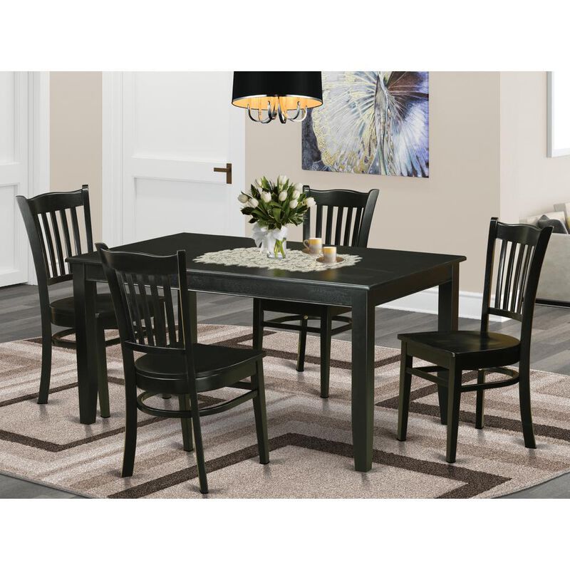 5 Pc Dining room set - Dinette Table and 4 Kitchen Dining Chairs