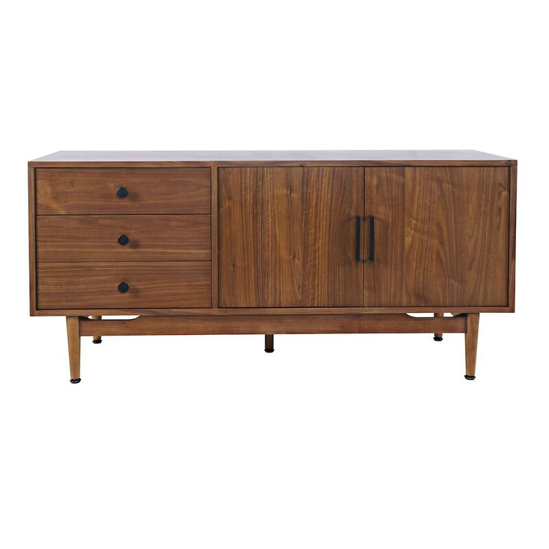Jofran Olson 57 Mid-Century Modern Scandinavian Console TV Stand Storage Cabinet