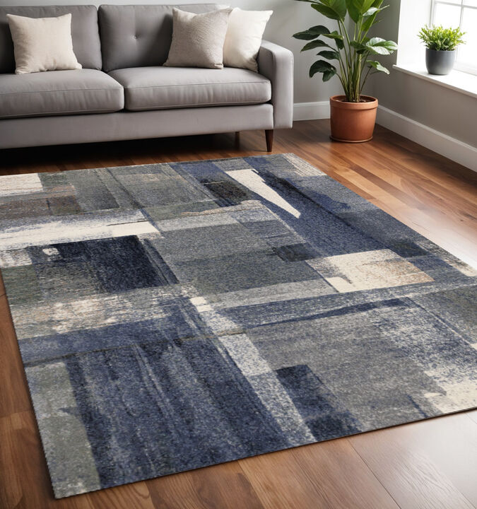 HomeRoots Abstract Area Rug