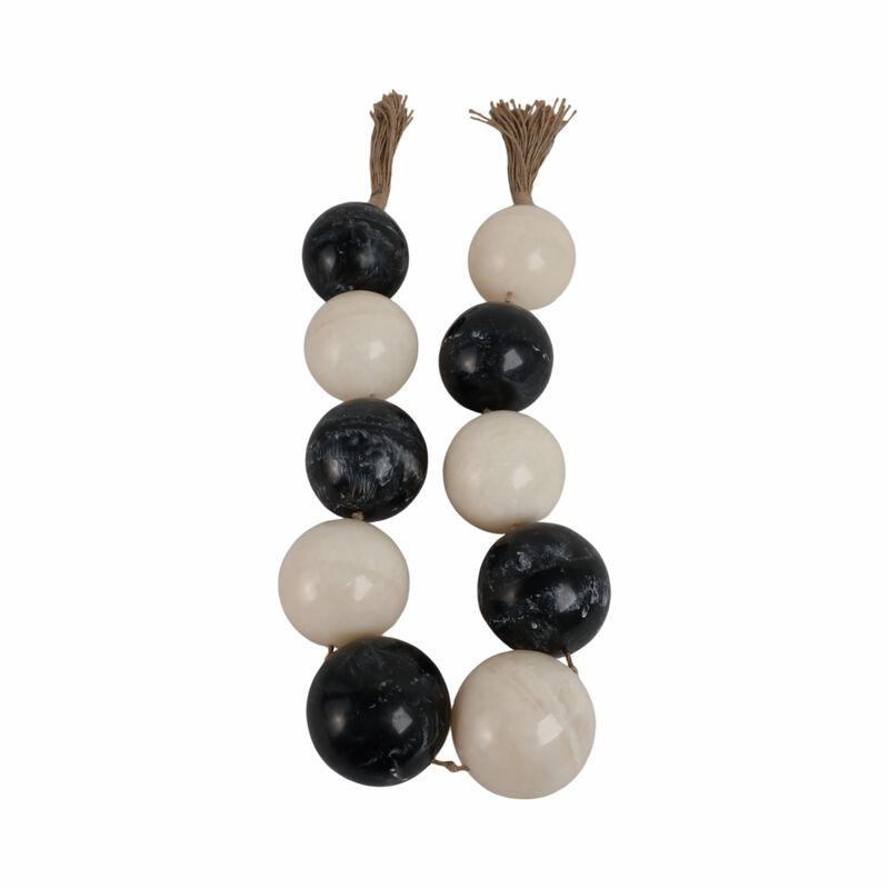 Swirled Resin Beaded Garland image number 2