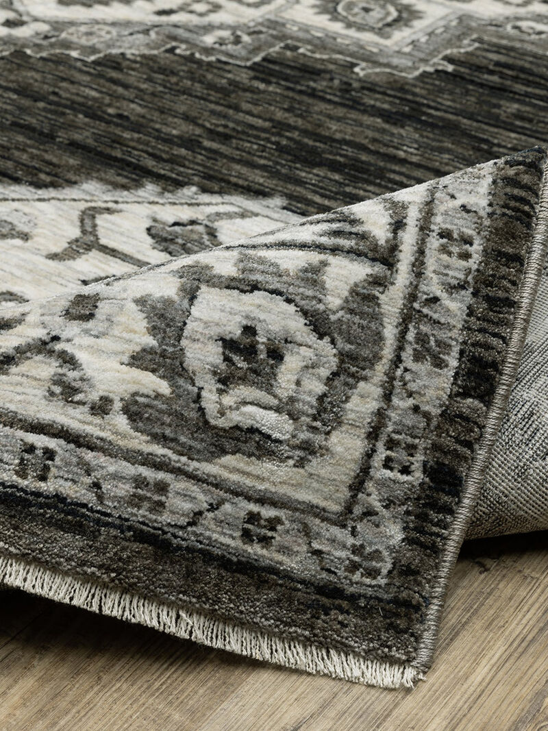 Chamberlain 05C Charcoal/Ivory 8' x 11' Rug