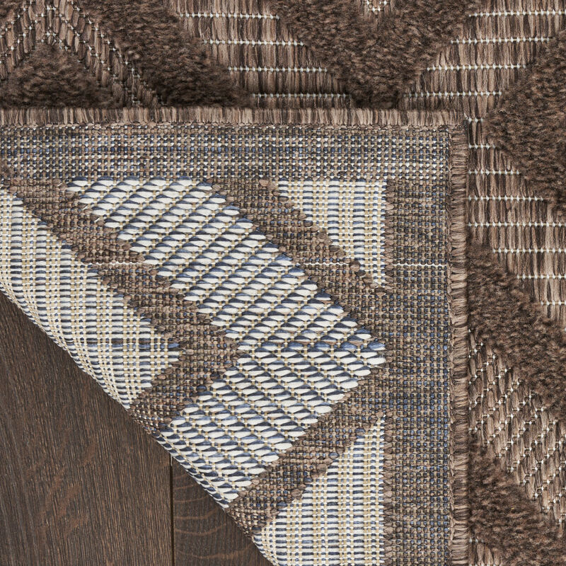 HomeRoots Geometric Indoor Outdoor Area Rug image number 5