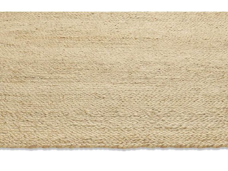Amber Natural Braided Oval Jute Rug image number 3