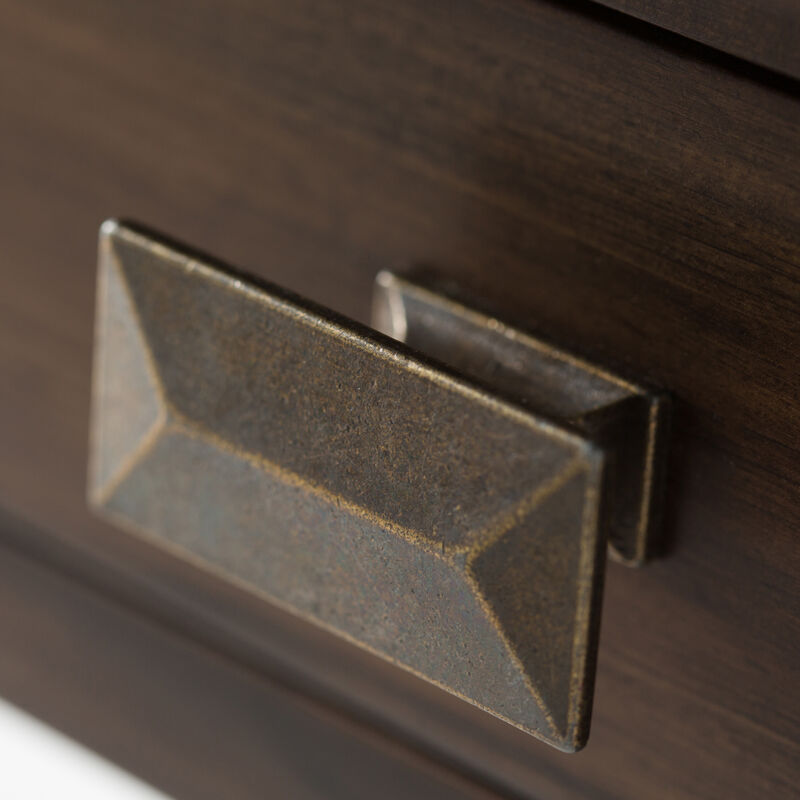 Artisan SOLID WOOD 46 inch Wide Transitional Console Sofa Table in Natural Aged Brown