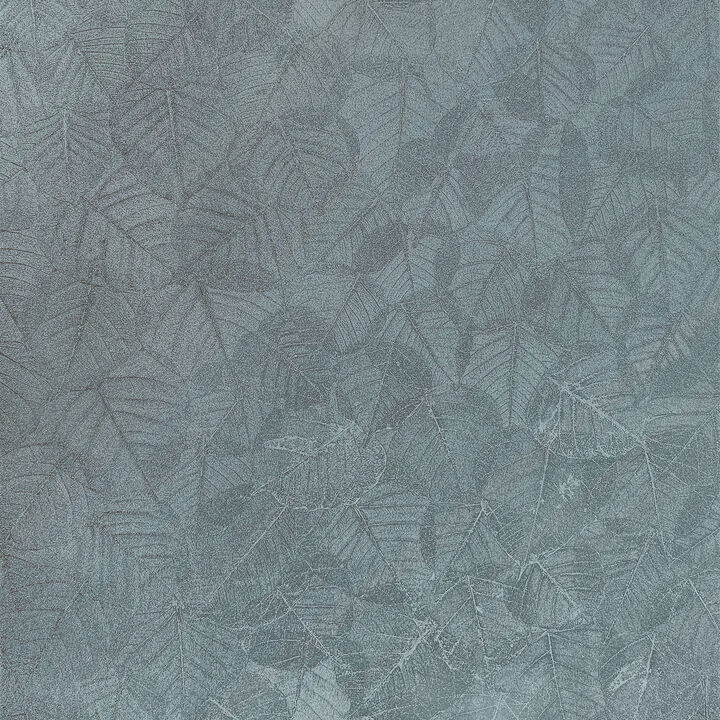 Luminous Leaf Collage on Foil with Ultra Fine Emboss Wallpaper