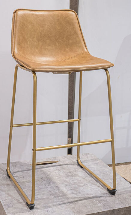 Crandox Bar Stool in Toast