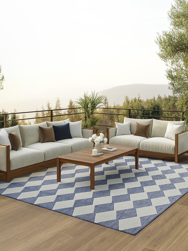 Positano POS04 Navy/Blue 10' x 14' Rug