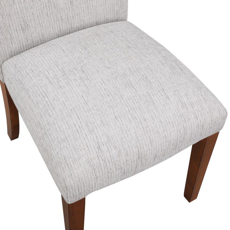Comfort Pointe Salina Sea Oat Dining Chair in Performance Fabric with Nail Heads - set of 2