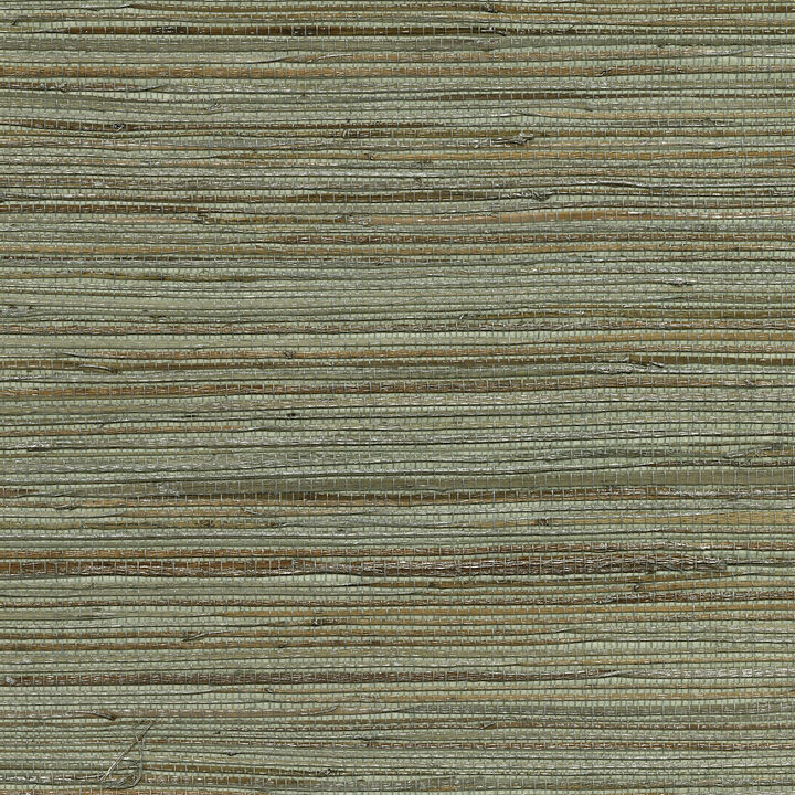 Shandong Sea Green Green Grasscloth Wallpaper