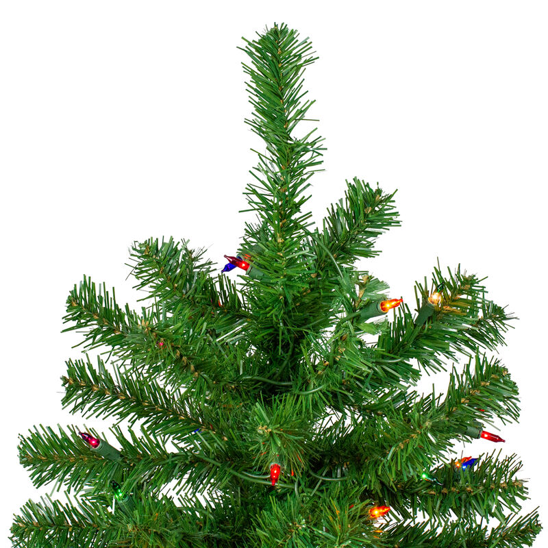 7' Pre-Lit Norfolk Spruce Artificial Christmas Tree  Multi Lights