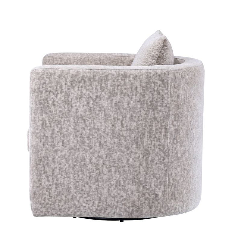 Sheldon Linen Swivel Barrel Chair