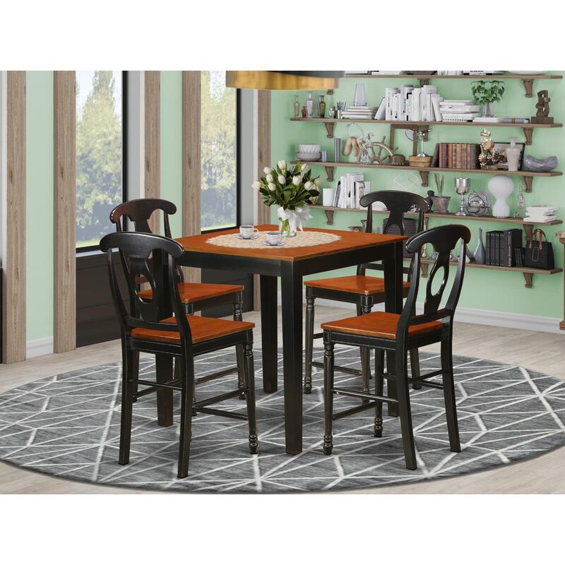 5 Pc Dining counter height set-pub Table and 4 Dining Chairs.