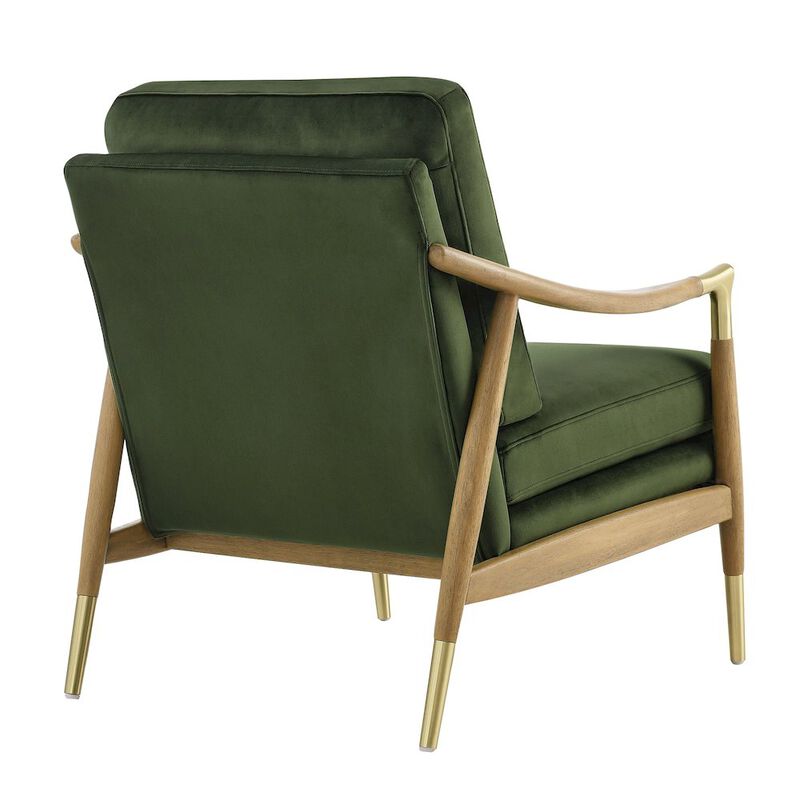 Langford Performance Velvet Accent Armchair image number 4