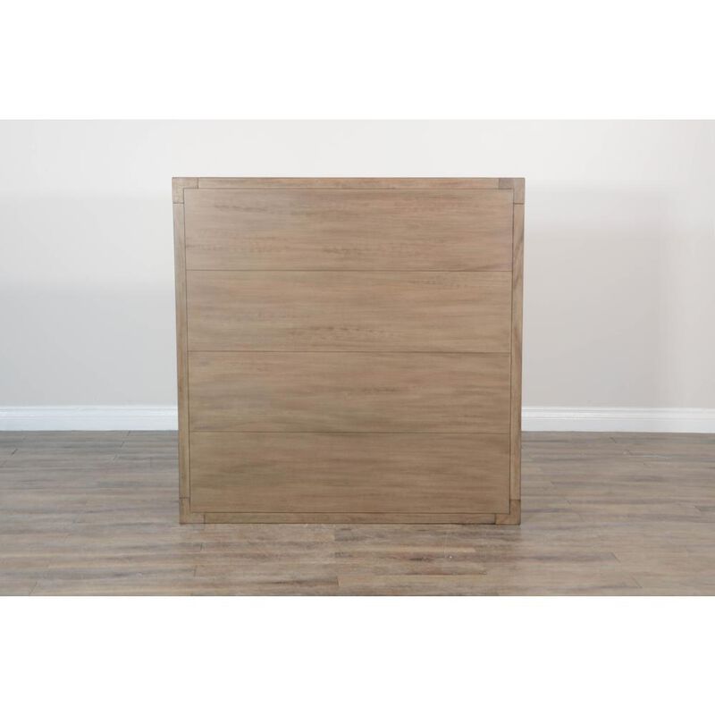 Sunny Designs Doe Valley Mahogany Wood Coffee Table with Casters in Light Brown