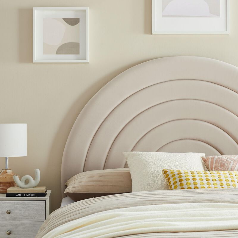 Solana Arched Performance Velvet King Headboard image number 4