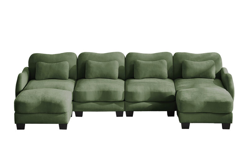 Camtun Curved Design U-Shaped Sectional Sofa image number 0