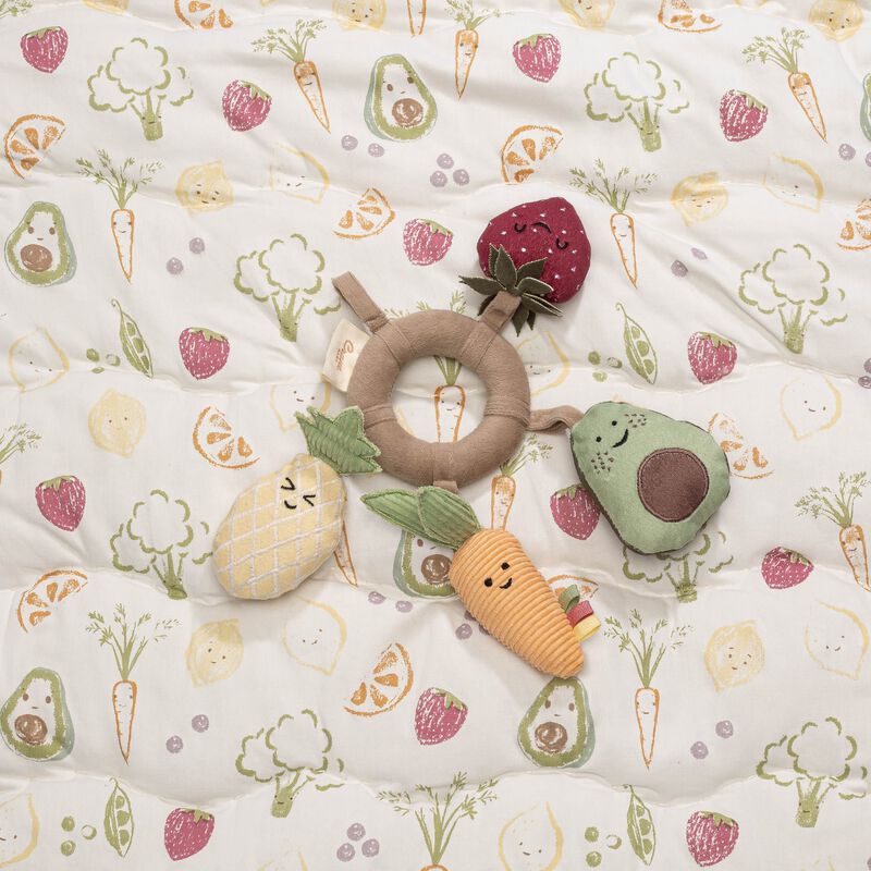 Clementine Fruits & Veggies Soft Plush Activity Ring image number 3