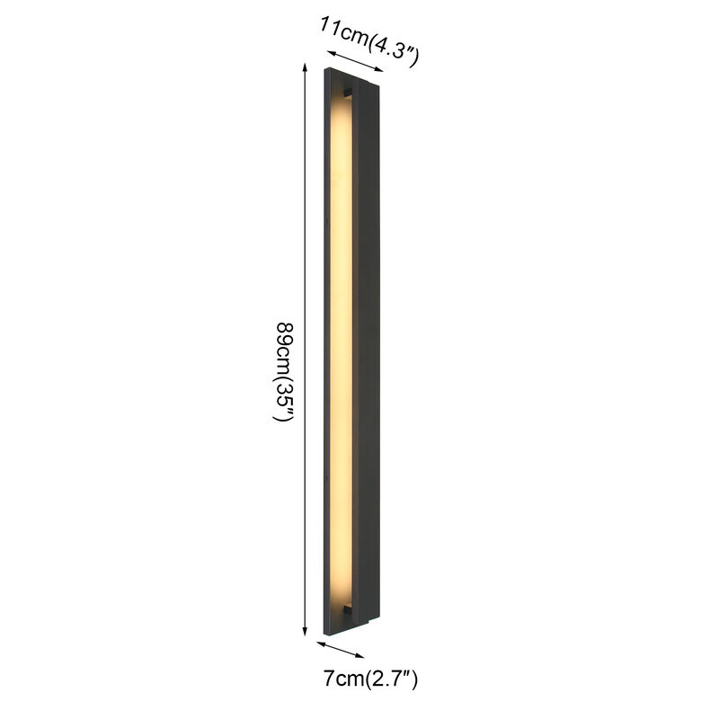 LED Wall Light Aluminium Linear Waterproof Outdoor Dimmable image number 8
