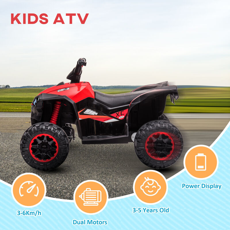 BreeBe Kids Battery Powered ATV Quad with Forward and Reverse image number 5