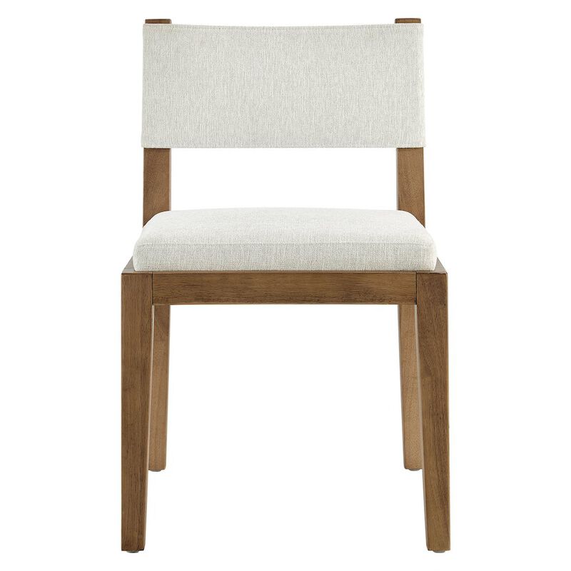 Calder Fabric Upholstered Wood Armless Dining Chair image number 5