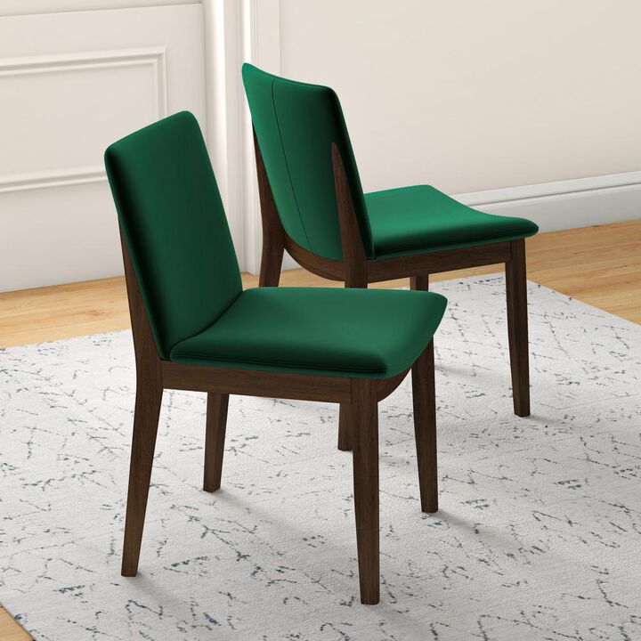 Ashcroft Furniture Co Laura Mid-Century Modern Solid Wood Dining Chair (Set of 2)