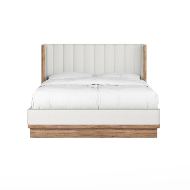 Portico Queen Upholstered Shelter Bed