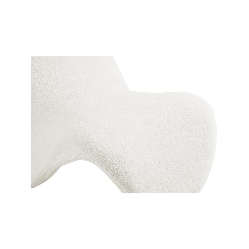 Meridian Furniture Theodore Cream Fur Accent Chair