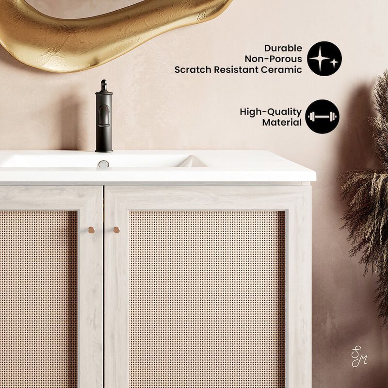 Classe 36" Freestanding Bathroom Vanity with Sink Top image number 3