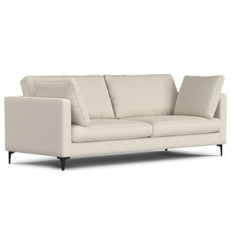 Ava 90 inch Mid Century Sofa with Ottoman Set image number 5