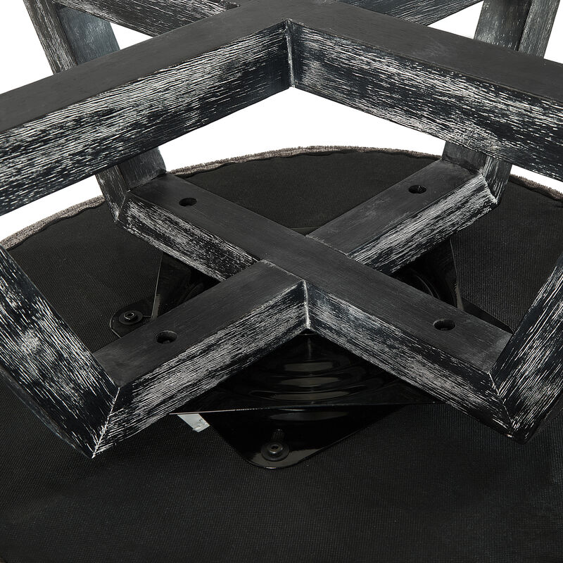 Merax Classic linen Fabric Swivel Accent Chair