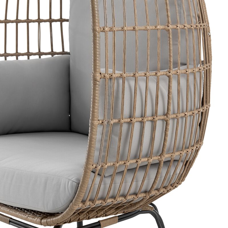 Spezia Gray Patio Egg Chair