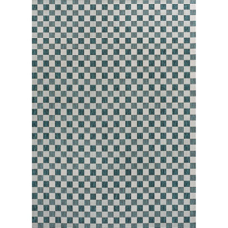 Aimee Traditional Cottage Checkerboard Indoor/Outdoor Area Rug