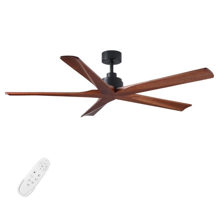 ELEMENT ACE Low Profile Reversible Ceiling Fan with Remote Control Quiet Operation Energy Efficient DC Motor 6 Adjustable Speeds Ideal for Medium Sized Rooms Year Round Use