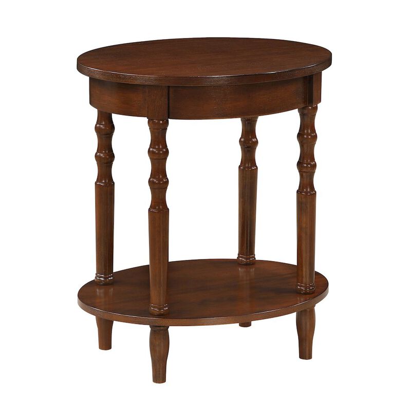 Convenience Concepts Classic Accents Brandi Oval End Table with Shelf