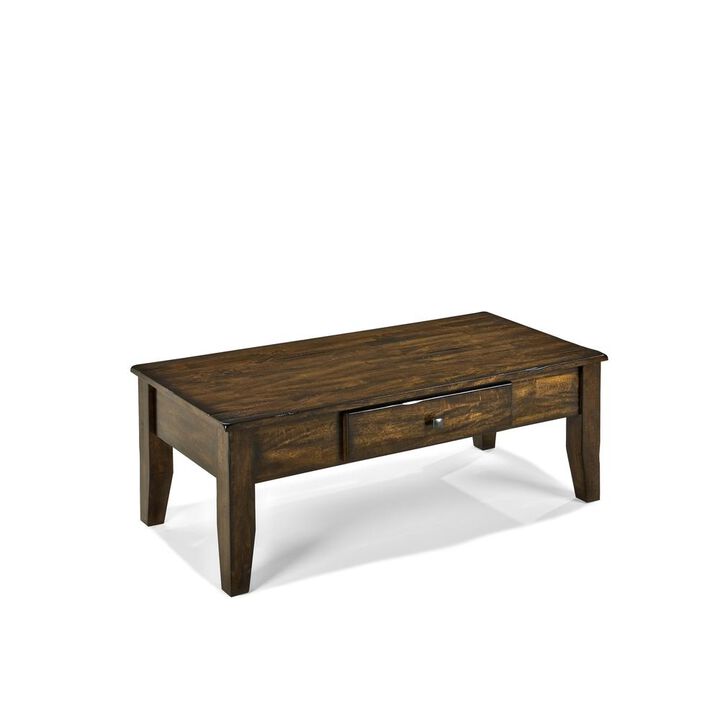 48" x 22" Coffee Table in Raisin