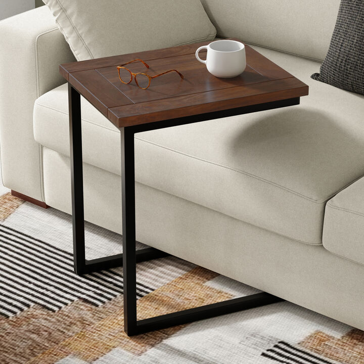 Simpli Home Skyler Wide C Side Table