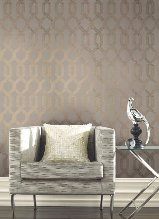 Viva Lounge Gold Metallic Wallpaper
