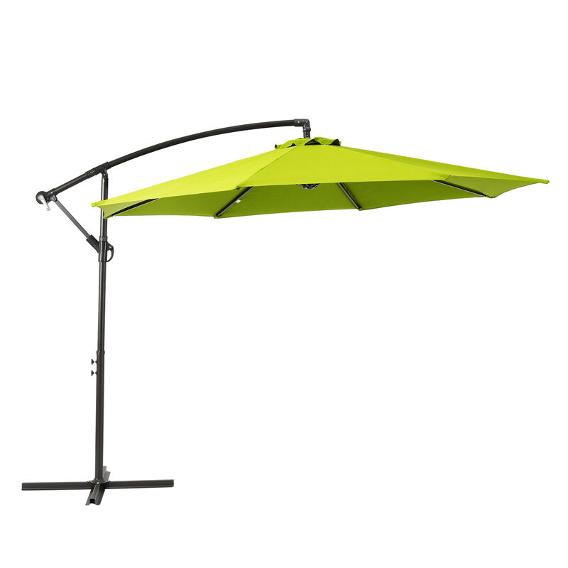 WestinTrends 10 ft. Outdoor / Patio Cantilever Hanging Umbrella