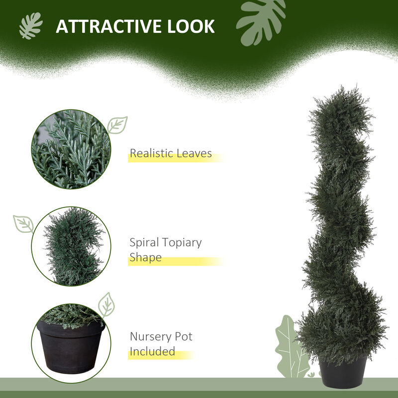 Indoor Fake Cedar Plant feat. High-Quality Detailed Look & Ready-to-Use Packing